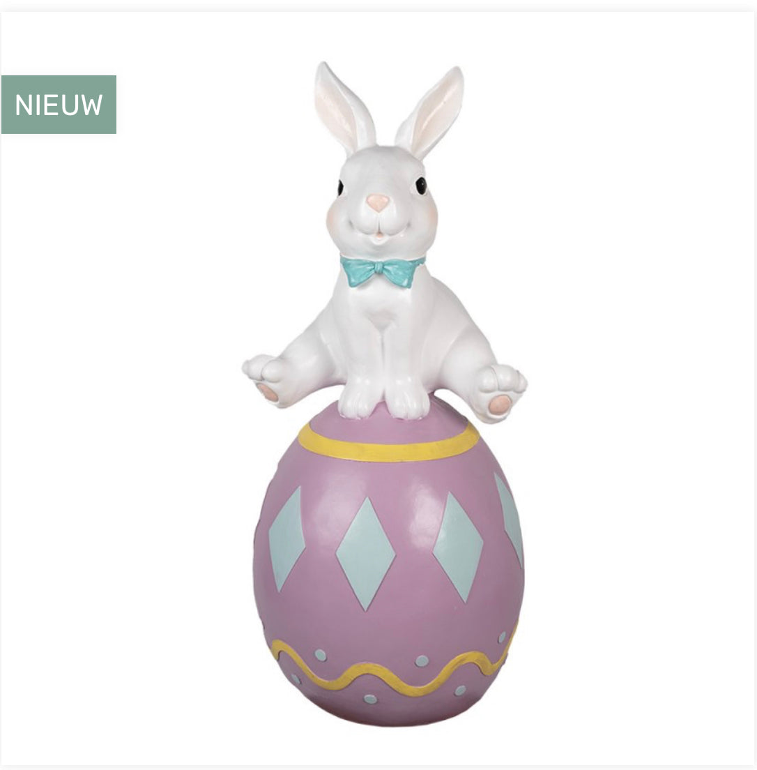 Clayre en Eef Paas collectie KONIJN 91 CM WIT PAARS