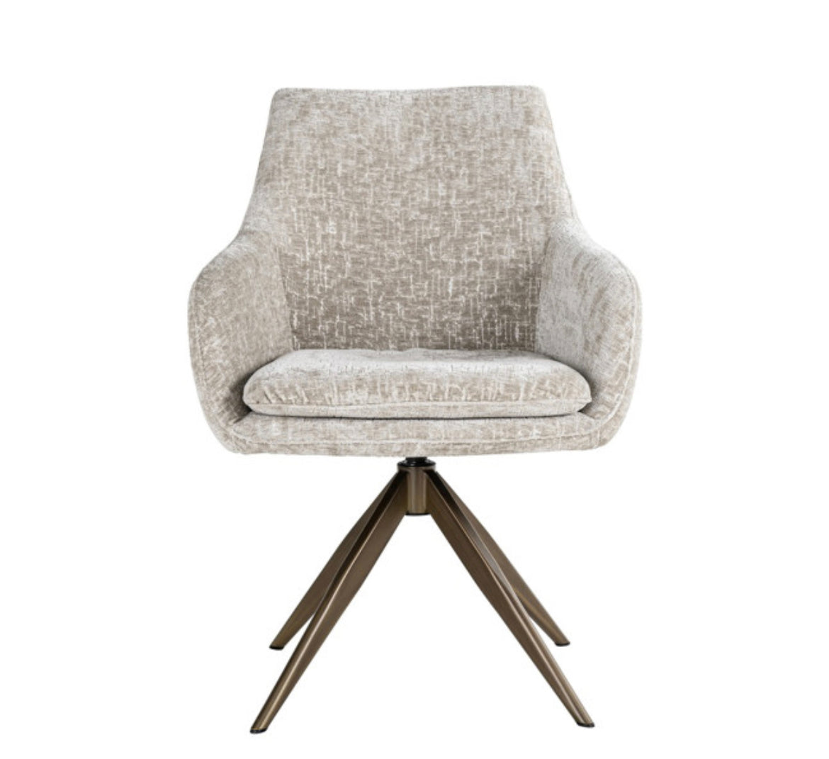 Richmond Draaibare Eetkamerstoel Lisonne Chenille