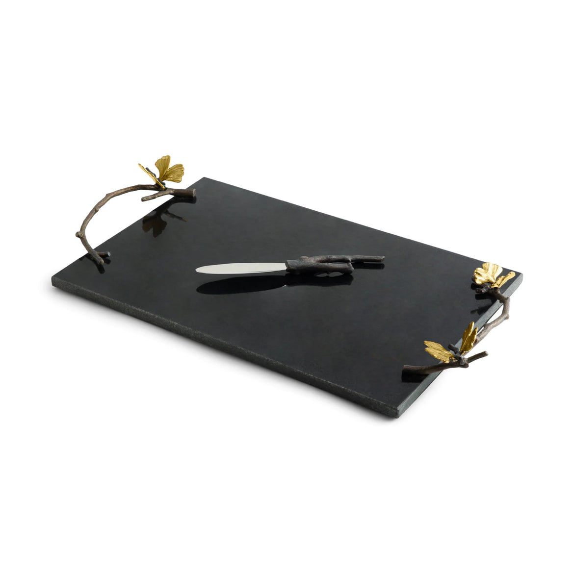 Michael Aram Butterfly Ginkgo Cheese Board w/ Knife