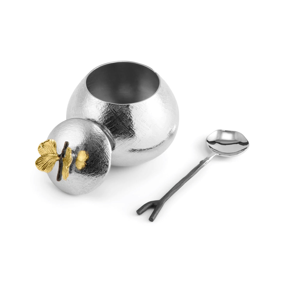 Michael Aram Butterfly Ginkgo Pot w/ Spoon