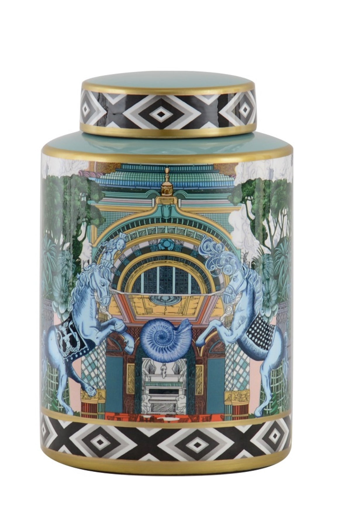 POT 'OPERA' PORSELEIN MULTICOLOR