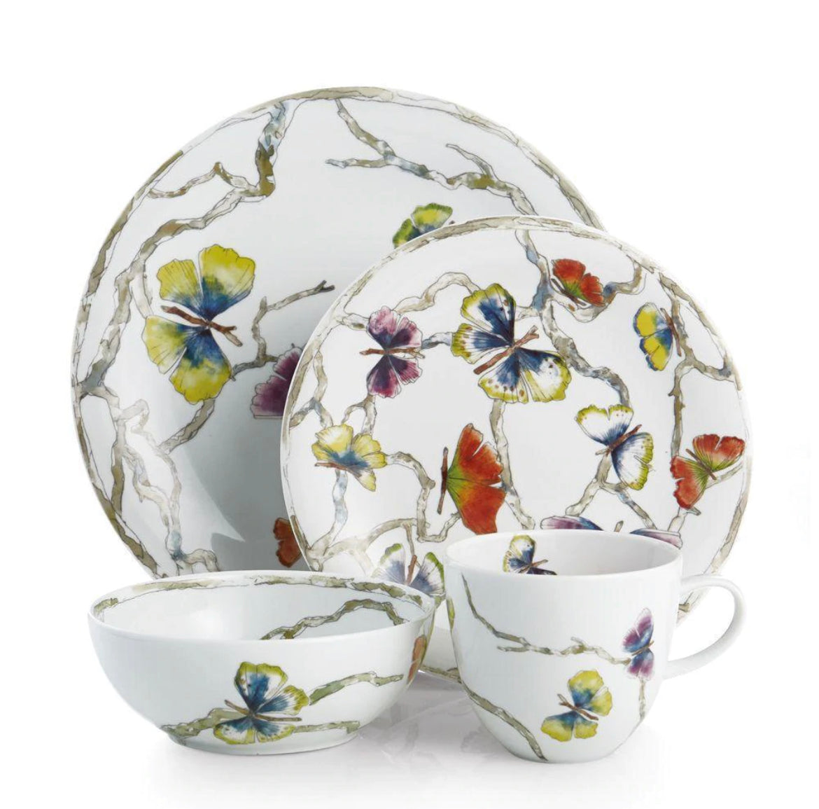 Michael Aram Butterfly Ginkgo Dinnerware - 4 Piece Setting